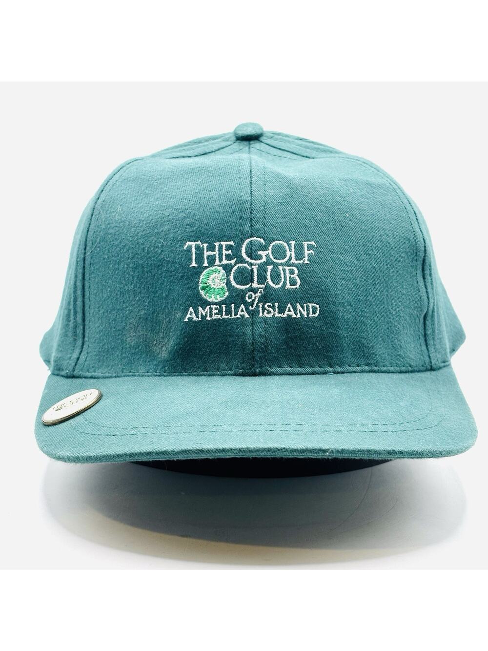 Vintage The Golf Club Hat Amelia Island Florida Brown Dad Cap Strapback 80s 90s